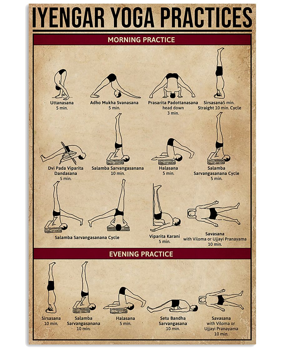 Iyengar Yoga Practices 11x17 Poster
