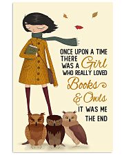 Autumn Girl Once Upon A Time Owls Reading 16x24 Poster front