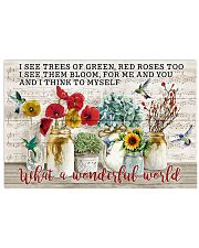 Pallet Music Sheet A Wonderful World Hummingbird 17x11 Poster front
