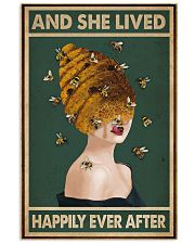 Retro Green Lived Happily Honey Bee Lady 11x17 Poster front
