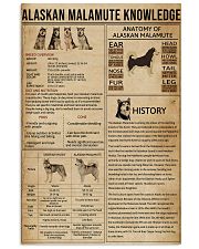 Alaskan Malamute Knowledge 11x17 Poster front