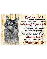 God One Said I Need Some One Maine Coon 17x11 Poster front