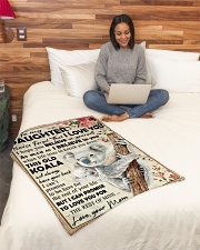 Koala Mom To Daughter Never Forget Small Fleece Blanket - 30" x 40" aos-coral-fleece-blanket-30x40-lifestyle-front-08