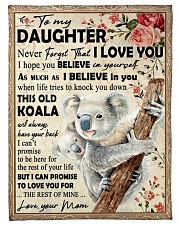 Koala Mom To Daughter Never Forget Small Fleece Blanket - 30" x 40" front
