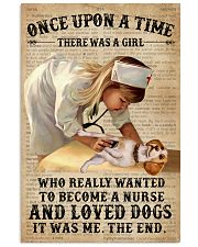 Baby Girl Nurse And Dog Beagle 11x17 Poster front