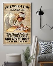 Baby Girl Nurse And Dog Beagle 11x17 Poster lifestyle-poster-1