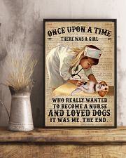 Baby Girl Nurse And Dog Beagle 11x17 Poster lifestyle-poster-3