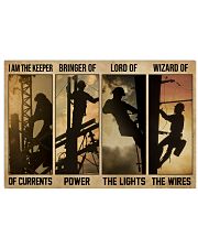 Electrician I Am The Keeper Of Currents 24x16 Poster front