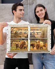 Window The Gate Open Highland Cattle 24x16 Poster poster-landscape-24x16-lifestyle-21