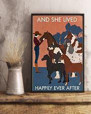 Vintage Girl And She Lived Happily With Horse 16x24 Poster lifestyle-poster-3