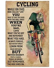 While On This Ride Called Life Cycling 11x17 Poster front