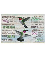Hummingbird I Thought Of You Today 17x11 Poster front