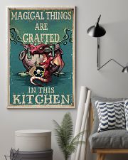 Retro Teal Magical Things Kitchen Dragon Witch 11x17 Poster lifestyle-poster-1