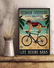 Cycling Club German Shepherd 11x17 Poster lifestyle-poster-3