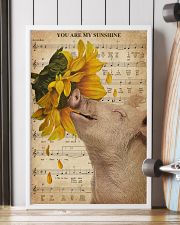 Music Sheet Sunflower My Sunshine Pig 16x24 Poster lifestyle-poster-4
