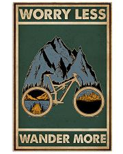 Retro Green Worry Less Cycling 11x17 Poster front