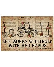 Catchphrase Works Willingly With Hand Farmer 24x16 Poster front