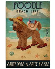 Beach Life Sandy Toes Poodle 11x17 Poster front