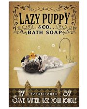 Yellow Bath Soap Pug 11x17 Poster front