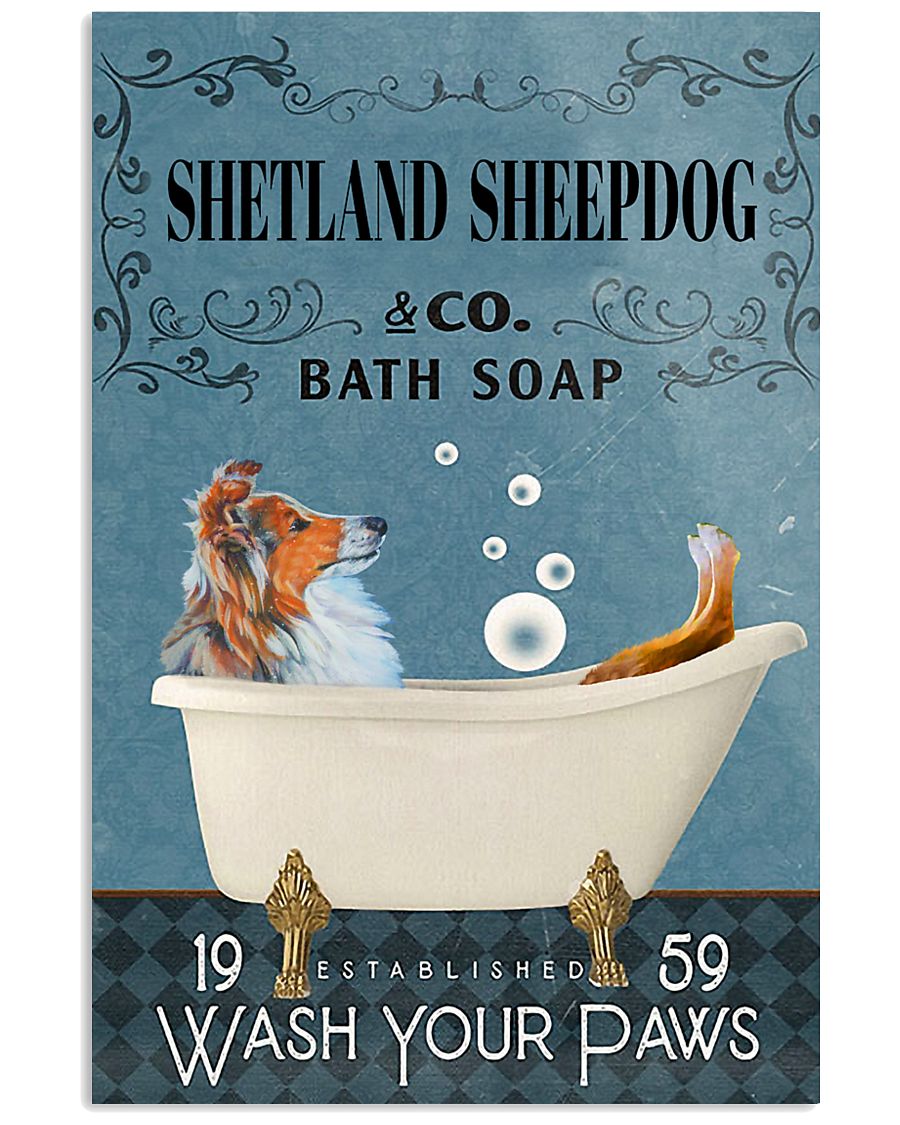 Bath Soap Company Shetland Sheepdog 11x17 Poster