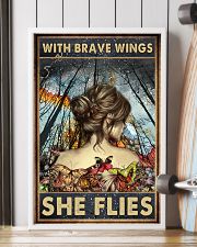 Blue Earth Forest With Brave Wings Butterfly 16x24 Poster lifestyle-poster-4