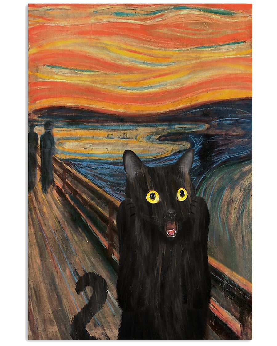 The Scream Black Cat 16x24 Poster