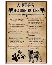 A Pug House Rules 11x17 Poster front