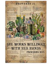 Catchphrase Works Willingly With Hand Succulent 11x17 Poster front