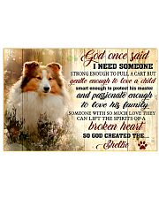 God Once Said Sheltie Dog 17x11 Poster front