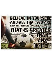 Soccer Believe In Yourself 17x11 Poster front