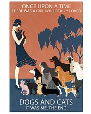 Vintage Girl Once Upon A Time Dog And Cat 11x17 Poster front