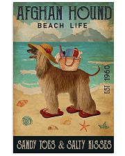 Beach Life Sandy Toes Afghan Hound 11x17 Poster front