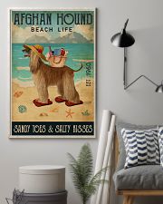 Beach Life Sandy Toes Afghan Hound 11x17 Poster lifestyle-poster-1
