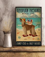 Beach Life Sandy Toes Afghan Hound 11x17 Poster lifestyle-poster-3