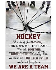 Hockey We Are A Team 11x17 Poster front