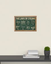Retro Green The Laws Of Cycling 24x16 Poster poster-landscape-24x16-lifestyle-09