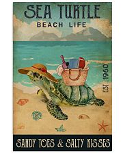 Beach Life Sandy Toes Sea Turtle 11x17 Poster front
