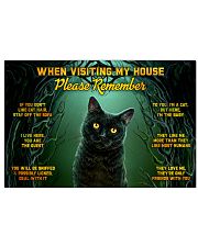 When Visiting My House Black Cat 24x16 Poster front