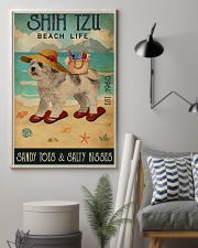 Beach Life Sandy Toes Shih Tzu 11x17 Poster lifestyle-poster-1