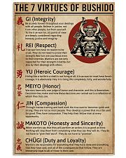 The 7 Virtues Of Bushido 11x17 Poster front