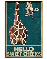 Retro Green Giraffe Hello Sweet Cheeks 16x24 Poster front