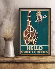Retro Green Giraffe Hello Sweet Cheeks 16x24 Poster lifestyle-poster-3