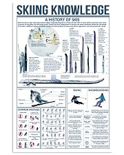 Blue Skiing Knowledge 16x24 Poster front