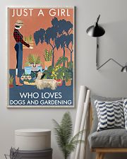 Vintage A Girl Loves Gardening And Skye Terrier 11x17 Poster lifestyle-poster-1