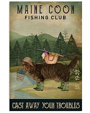 Fishing Cast Away Maine Coon 16x24 Poster front
