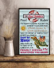 Sea Turtle Pool Rule 16x24 Poster lifestyle-poster-3