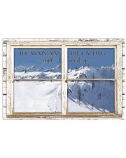 Window The Mountains Are Calling Skiing 24x16 Poster front