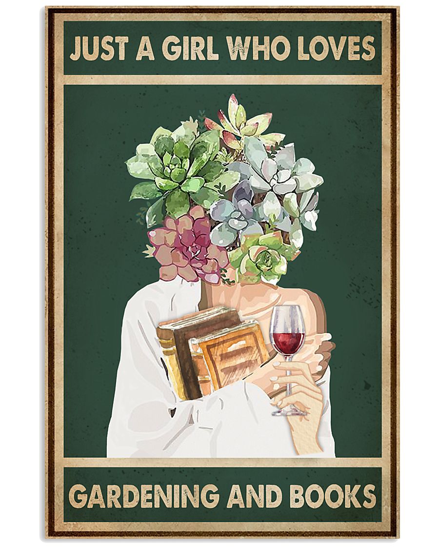 Easily distracted by Books Wine Garden 11x17 Poster