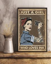 Just A Girl Who Loves Ink 11x17 Poster lifestyle-poster-3