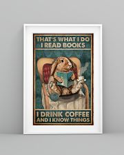 That's What I Do I Read Books Rabbit Coffee 16x24 Poster lifestyle-poster-5